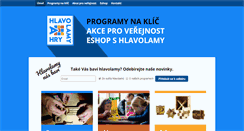 Desktop Screenshot of hryahlavolamy.cz